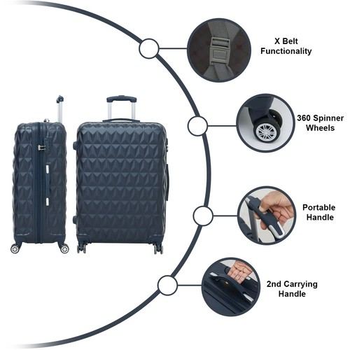 Suitcase Hard Shell Travel Trolley 4 Wheels Hand Small Large Luggage 20/24/28" - Picture 86 of 325