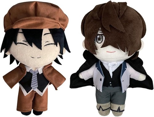 20cm Bungo Stray Dogs Plush Figure Cushion Dazai Osamu/Akutagawa Ryunosuke Toy - Picture 26 of 37