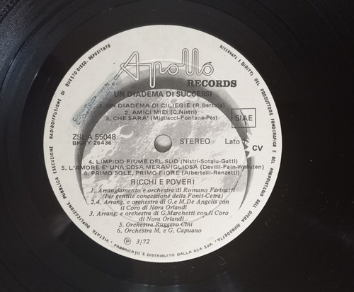Rich And Poor A Diadem Of Success VINILE LP 1972 Apollo Records ZSLA 55048 - Picture 2 of 12