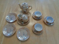 PORCELAIN VINTAGE 15 PIECE MINATURE TEA/COFFEE/ SET ,JAPAN