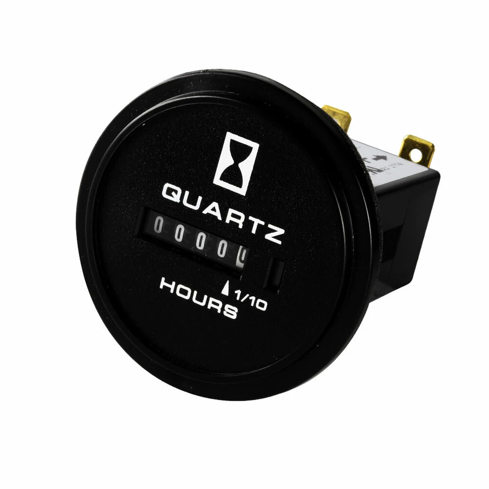 Universal Round Hour Meter Counter For HONEYWELL Cat ATV Gauge Meter NEW Foto 3 de 4