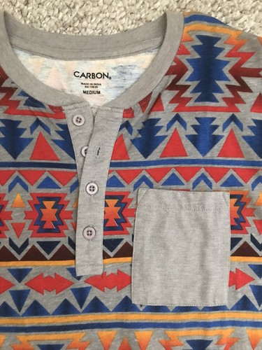 CARBON Young Herren Kurzarm T-Shirt M bunt Baumwolle Polyester gebraucht - Bild 2 von 8