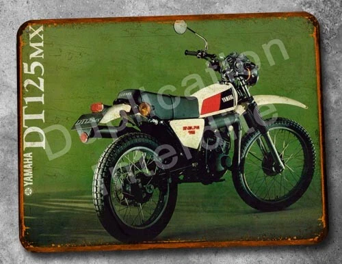 Plaque métal Yamaha 125 DTMX