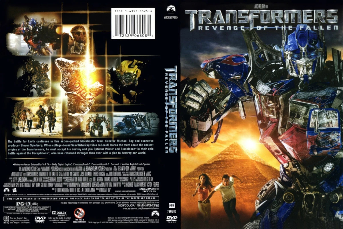 Transformers Revenge Of The Fallen Dvd Cover Art