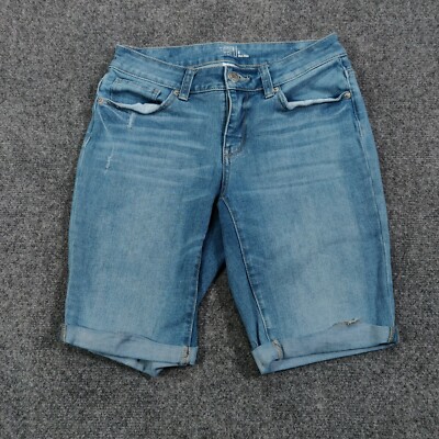 Blue Denim Bermuda Solid Stone Wash 