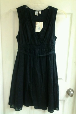 So Wear It Declare It dress Jr Girls large Black Flowy Tie Pleated Sleeveless