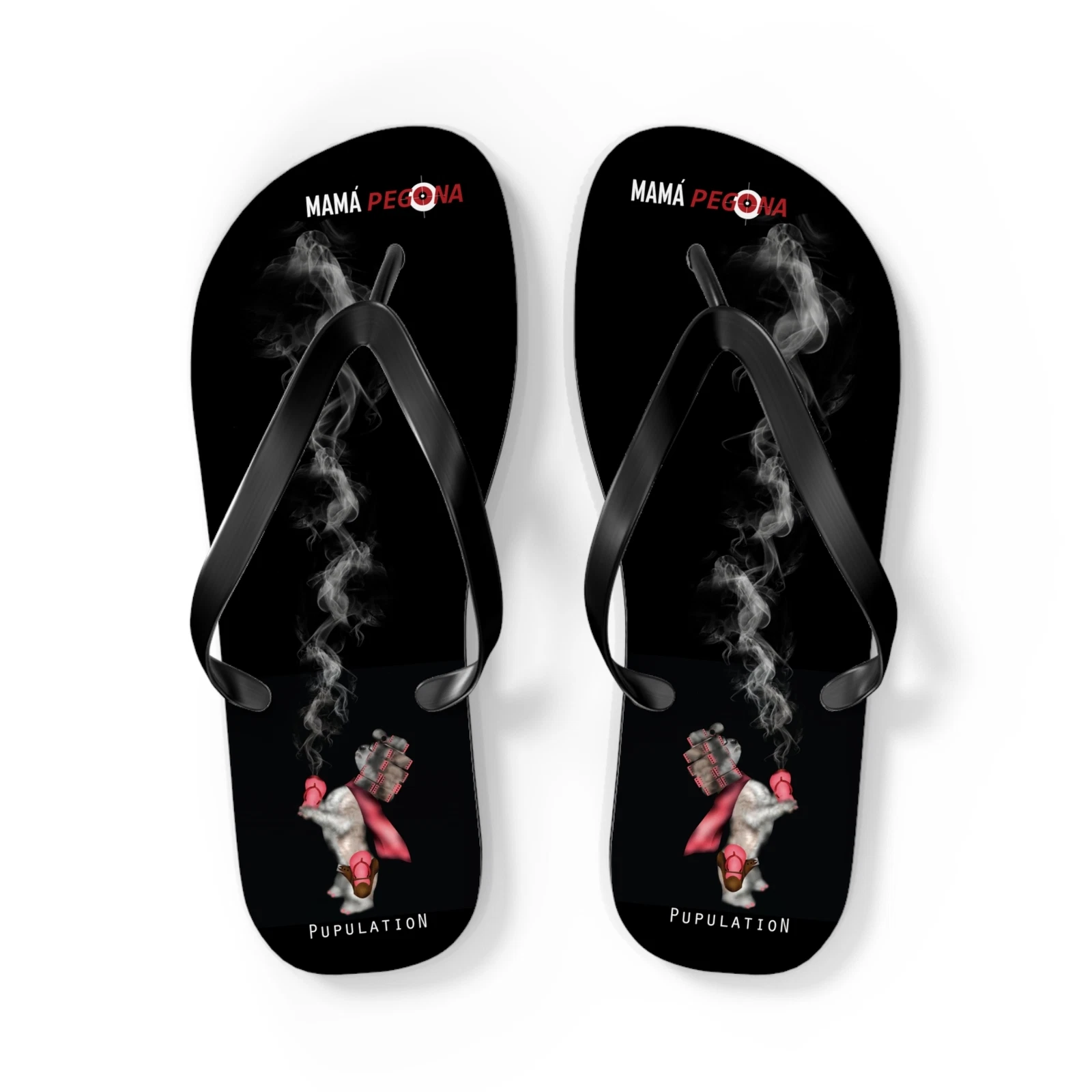 Mama Pegona- Who want the Smoke? Chancletas/Flip Flops (Great gift for mom)