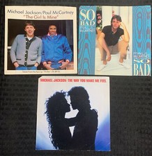 PAUL McCARTNEY  MIGHAEL JACKSON Girl is Mine 7" 45 VG VG PICTURE SLEEVE ONLY
