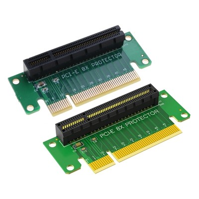 PCIE 8X 90 Degree Reverse Risers Card PCIE Risers Card Add on Card PCIE Reverse
