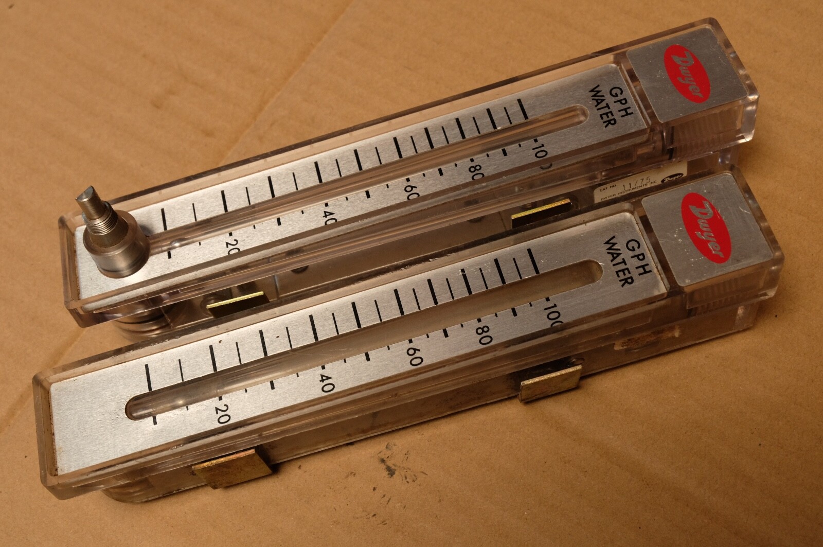 Dwyer RateMaster Series RMB85SSV Flow Meter + Another Model. Used