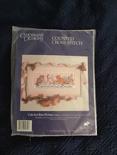 Counted Cross Stitch Kit " Cats in a Row"  50690 Candamar Designs 18" x 8" NEW