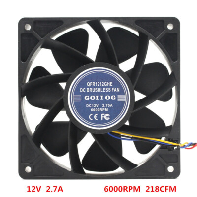 Ant S7 S9 S11 E9 + L3 + T9 + M3 / M10 12V 2.7A 6000RPM 12038 4-pin dual ball fan