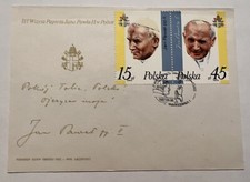 1987 WARSAW POLAND FDC FIRST DAY COVER POPE JOHN PAUL II