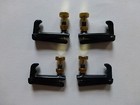 VIOLIN FINE TUNER, BLACK AND GOLD, 4 PIECES, SIZE 1/2-1/4, U.K. SELLER!!!
