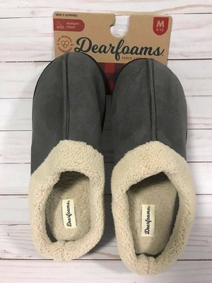 men's dearfoams microfiber clog slippers