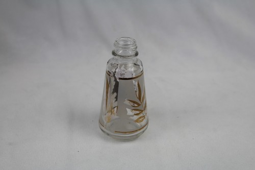Vintage Libbey Gold Leaf Cruet Oil Vinegar Salt And Pepper Set With Stoppers - Picture 6 of 23