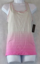 Yummie by Heather Thomson Women's Seamless Racerback Tank Top, Gray Pink, M/L
