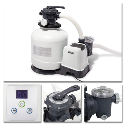 INTEX Sandfilter 3,5m³ 4,5m³ 7,9m³ 10,5m³ 12m³ Sandfilteranlage Filter Pumpe