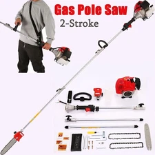 58CC 16'' 2-Cycle Pole Saw Pruner Pruning Saw Gas Powered Wood Tree Trimmer