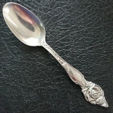 R Wallace & Sons 925/1000 Sterling Spoon Monogrammed "Ave, July 3 1906" Vintage