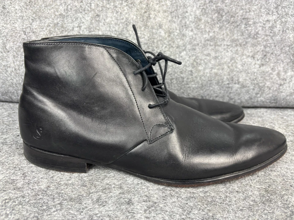 Botas Sweeney by Oliver Sweeney Para Hombre 12 Cuero Negro Elmsett 2 Chukka Tobillo Foto 4 de 4