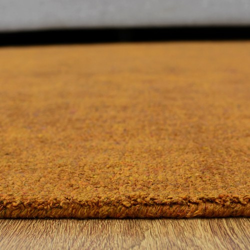 Eco-Friendly Hand Knotted Loom Silk Mix Area Rug Solid Orange BBH Homes BBLSM111 - Picture 29 of 88