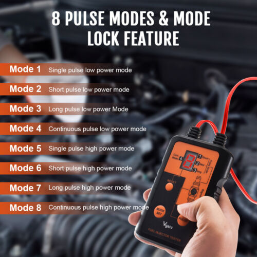 Automotive Fuel Injector Tester 4 Modes 12V Diagnose Injector Problem Cleaner - Picture 4 of 6