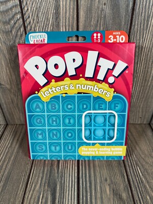 Chuckle & Roar Brand POP IT! LETTERS & NUMBERS New in Box (AGES 3-10)