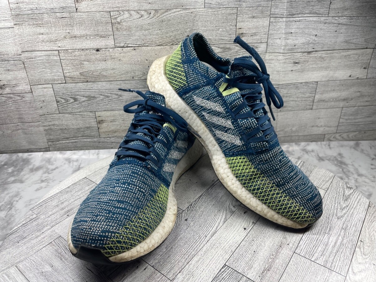 Adidas Sneakers Men 13 M Pureboost Go Running Shoes Blue Legend Marine  Athletic