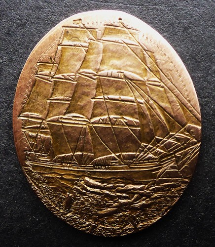 LOVE TOKEN HOBO PENNY "SCHOONER"CANADA 1964 PENNY CAN. SHIP $1.99 COMB. SHIPPING