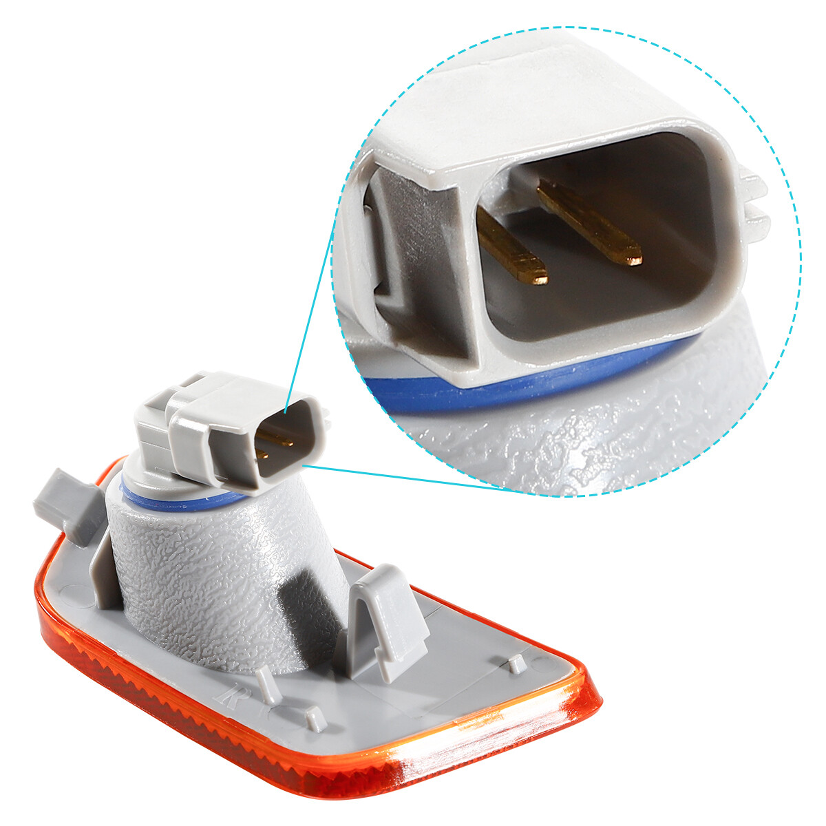 Pair Front Bumper Mounted Side Marker Light For 20112016 Chevy Cruze