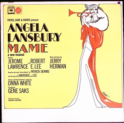 ANGELA LANSBURY AS MAME A NEW MUSICAL COLUMBIA KOL 6600 EXC VINYL LP 216-38