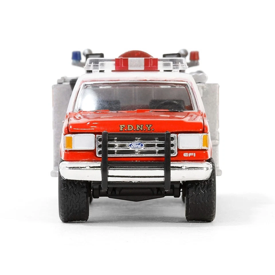 Hobby Exclusive 1:64 Greenlight 1987 Ford F350 Mini Pumper Fire Truck FDNY 30502 - Image 3 of 4