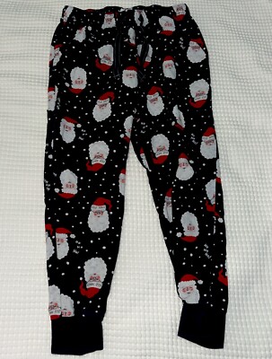 old navy christmas pyjama hose flanell santa claus weihnachten