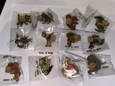 Pin - Ty Beanie Bear  Pin Sammlung 12 verschiedene OVP