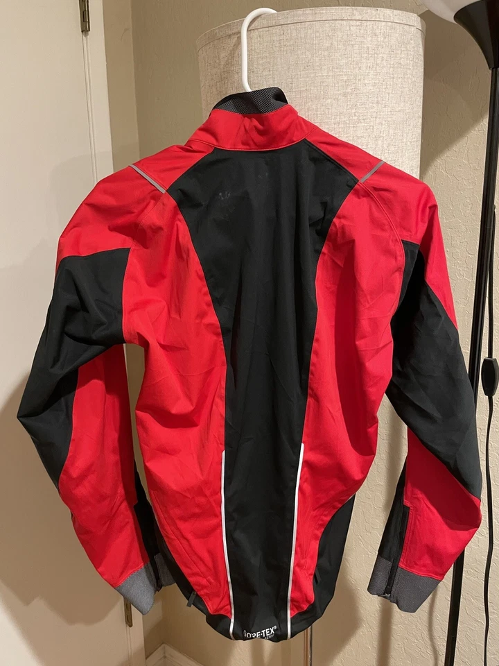 Ropa de bicicleta GORE para hombre pequeña manga larga roja negra RN 66633 Foto 2 de 3