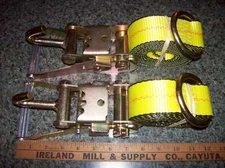 Rollback 2 Wheel Lift Lasso Straps O-Ring and Single Finger Ratchet Wrecker Set