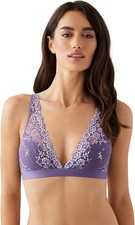 Wacoal Women's Embrace Lace Lightly Lined Wire Free Mid Coverage Bra, Size 34