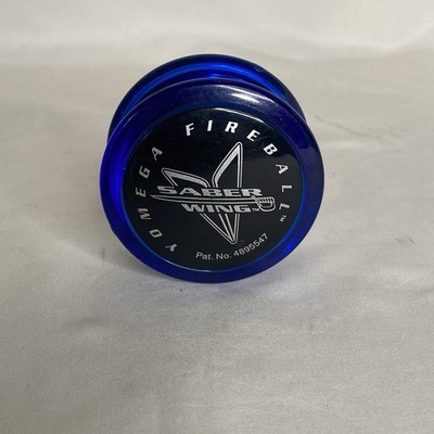 Vintage 90's Yomega Fireball Saber Wing Translucent Blue Yo-Yo