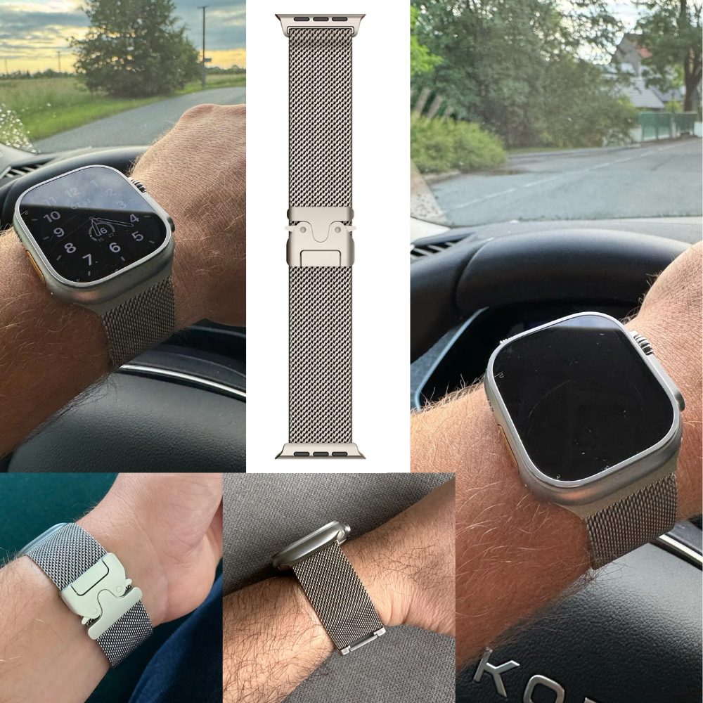 Milanese Loop Stainless Steel Watch Band for iWatch Ultra 2 49mm 45mm 44mm 42mm