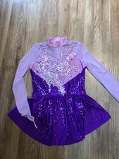 ice skating dress purple and lavender girls size8
