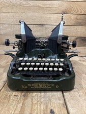 Antique 1918 “The Oliver Typewriter Co.” No.9 Standard Batwing Visible Writer thumbnail