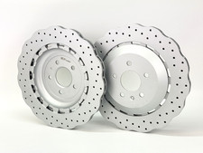 FOR AUDI RS6 C7 2013-18 PERFORMANCE REAR WAVEY DRILLED BRAKE DISC 356mm