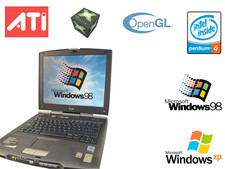 PC Notebook Portatile Vintage Retro Acer Pentium 4 ATI Radeon Windows 98 e XP