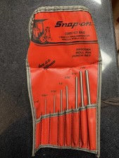 Snap-on Ppr708k Roll Pin Punch Set 8 Pieces Steel Red Silver With Kit Bag