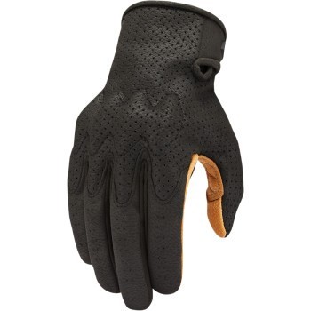 Icon Airform Gloves - 3301-4145 - Black/Tan - Men's Size 2XL