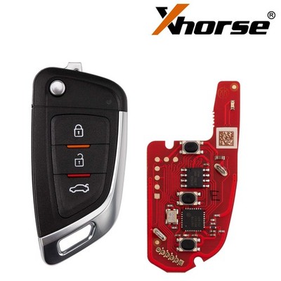 XHORSE Flip Wire Remote Car Key mit 3 Buttons XKKF02EN Work for VVDI Key Tool