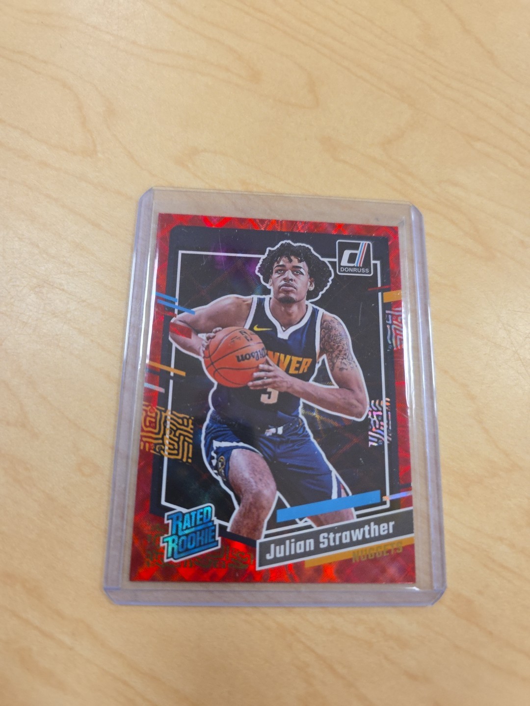 2023-24 Panini Donruss - Rated Rookie Julian Strawther #242 Red (RC)