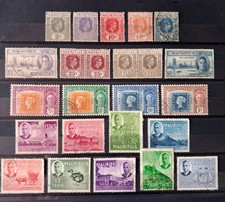 A4336  Mauritius King George VI good group of used stamps to 10 rupees