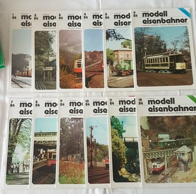  transpress Der Modelleisenbahner Zeitschrift 1-12  von 1984 Jahrgang 33